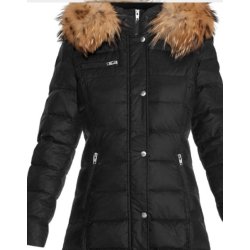 Joyce Mid - Black - Natural Raccoon Fur